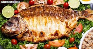 Peixe Assado Recheado Com Farofa