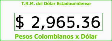 1 cop peso colombiano a eur euro. Trm Dolar Colombia Jueves 5 De Enero De 2017 Tecnoautos Com