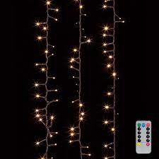 Raz 36 5 Warm White Compact Snake Lights On A Brown Wire G3837091 Christmas Light Installation Hanging Christmas Lights Cluster Lights