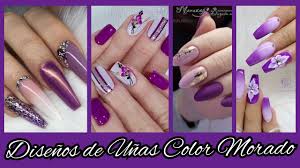 Unas acrilicas de color azul. Disenos De Unas Color Morado 2021 Unas Acrilico Morado Lila Nail 2020 2021 Trend 2021 Youtube