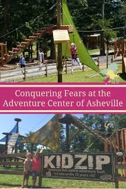 Conquering Fears And Having Fun At The Adventure Center Of Asheville Adventure Center Zipline Adventure Visit Asheville