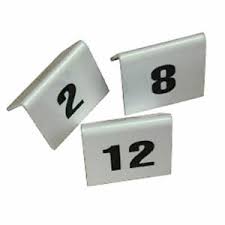 • printed black on white plastic 2 sides. Restaurant Table Numbers Products For Sale Ebay