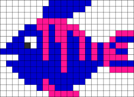 Fish Perler Perler Bead Pattern Bead Sprites Animals Fuse Bead Patterns