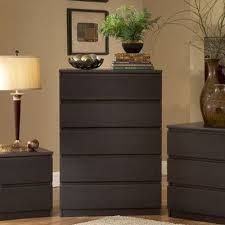 Tvilum 8 Drawer Double Dresser Black Matte Customer Image Zoomed 5 Drawer Chest Modern Dresser Tvilum