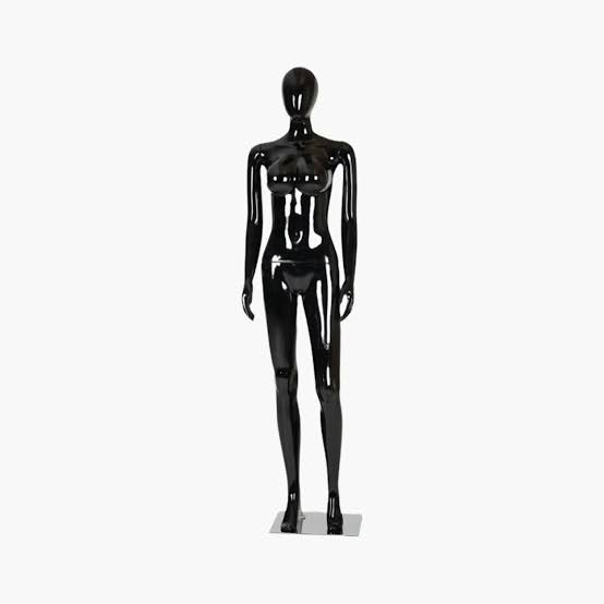 Full Body Mannequin Female – Matte Black Display Mannequin