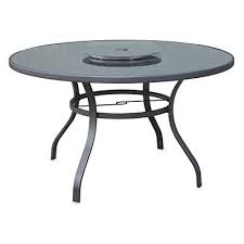 Wilson Fisher 50 Tahoe Glass Top Table With Lazy Susan At Big Lots Glass Top Table Outdoor Patio Furniture