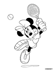 Minnie Plays Tennis Gif 660 847 Minnie Mouse Coloring Pages Sports Coloring Pages Mouse Color