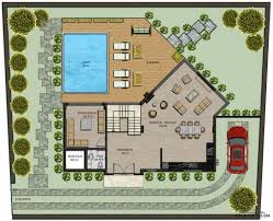 فيلا فخمة سوبر ديلوكس 5 غرف نوم 5 حمامات صالون و مطبخ مساحة الأرض 500 مترمربع Square House Plans Cabin Floor Plans Villa Plan
