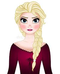 Disney Vector Illustration Elsa Isolated