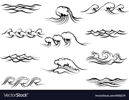 Turbulence in water is best indicated by using wavy horizontal lines to indicate distortion in the reflection due to turbulence. Easy How To Draw Water Waves Novocom Top