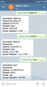 Cara cegah sharing internet hotspot voucher dengan ttl script : Cek Kuota Voucher Hotspot Dengan Bot Telegram Labkom Co Id