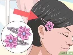 For a more dramatic look, add a favorite decorative barrette. How To Accessorize Short Hair 9 Steps With Pictures Wikihow