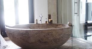 Travertine stone sink /modern natural stone bathroom rustic vessel sink. Solid Travertine Bathtub Tino Natural Stone