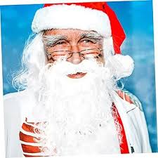 Amazon.com: Healeved 4 juegos de peluca falsa de Santa Barba Set Navidad  Vestimenta Suministros Disfraces de Papá Noel : Ropa, Zapatos y Joyería