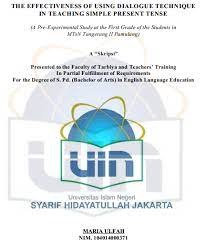 Maybe you would like to learn more about one of these? Judul Skripsi Pendidikan Bahasa Inggris Tentang Grammar Contoh Surat