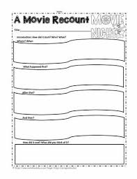 This page has printable vocabulary exercises related to talking about kinds of movies, films and going to the cinema, theatres. Recount A Movie Worksheets