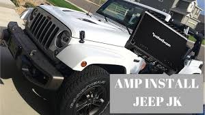 The remote turn on wire receives voltage from the factory electrical system when the ignition is in the accessory or on position (keep reading this document for the complete explanation). Jeep Wrangler Jk Amplifier Install Youtube