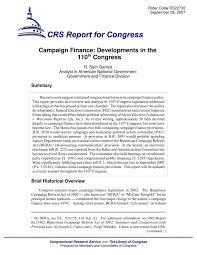 Proceedings sixth international conference on the bearing capacity road and airfields. Campaign Finance Developments In The 110th Congress Unt Digital Library