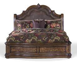 Pulaski bedroom set for sale. Pulaski Furniture San Mateo King Microfiber Upholstered Sleigh Bed Royal Furniture Upholstered Beds