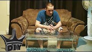 Made of a sturdy wooden frame, it can support a weight of up to 50 kg. How To Coffee Table Aquarium Tutorial Youtube