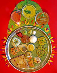 Festive Maharashtrian Thali For Holi Puranpoli Thali A Festive Thali Indian Food Recipes Vegan Indian Recipes Indian Street Food