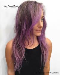 Brown hair color doesn't have to be drab or boring. Wavy Brown Bob With Purple Highlights The Prettiest Pastel Purple Hair Ideas The Trending Hairstyle