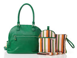 Set 4 Piezas Isoki Madame Polly Verde Bags Nappy Bag Baby Nappy Bags