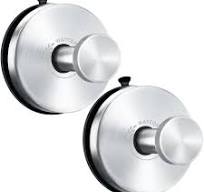 WAYCOM Suction Cup Hooks for Shower, 2Pcs Towel Hooks for ...