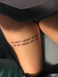 There are many forms of thigh tattoos which are very common due to the large canvas the skin offers to the artist for the tattooing. Deep Tattoo Quotes Tumblr Thigh Tattoo Tumblr Dogtrainingobedienceschool Com