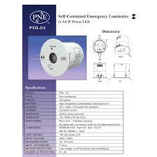 Buy top rated emergency lights online at best prices in india: Pne Emergency Light Recessed Welcome