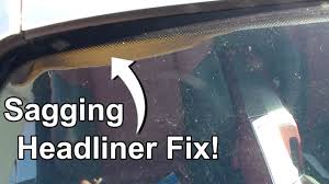 How To Repair Sagging Headliner Fix Chrysler Crossfire Mercedes Benz Sl Headliner Repair Chrysler Crossfire Car Headliner Repair
