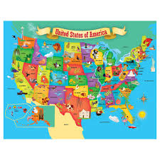 Puzzles showing a clock are not instock. Melissa Doug Usa Map Wooden Puzzle 45pc Walmart Com