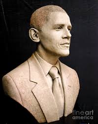 Her painting also features sherald's gray skin tones. Portrait Of President Barack Obama Sculpture By Tsvetana Yvanova
