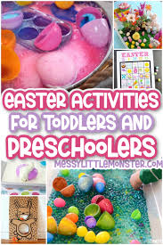 Easter games & activities for esl kids teachers. 25 Fun Easter Activities For Toddlers Preschoolers Messy Little Monster