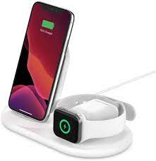 Helps when you need to charge your apple. Amazon Com Belkin 3 In 1 Wireless Charger Wireless Charging Station For Iphone Apple Watch Airpods Wireless Charging Dock Iphone Charging Dock Apple Watch Charging Stand White Wiz001ttwh