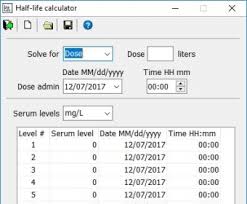 Maybe you would like to learn more about one of these? Half Life Calculator Software Informer Calculates Pk Parameters Based On Serum Level Data Also Prints Reports