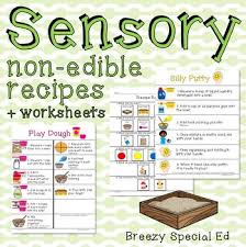 Visual Sensory Recipes For Special Education Visual Recipes Special Education Special Education Worksheets