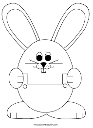Sagome Coniglio Di Pasqua Disegno Coniglietto Coniglio Oggetti Fatti A Mano