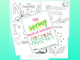 Color wonder mess free prehistoric pals dinosaur coloring pages & markers $ 9.99. Printable Spring Coloring Pages Activity Book The Purposeful Nest