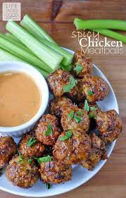 Life Tastes Good Spicy Chicken Meatballs Spicy Chicken Meatballs Appetizer Recipes Recipes