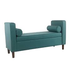 A footstool, storage ottoman, or pouf is a piece of furniture that can be used as a place to prop up your feet or also as a seat. Rimo Upholstered Storage Bench Teal Homepop Target