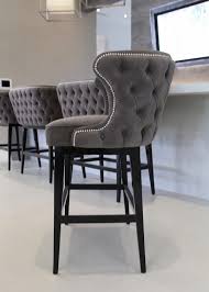 Belair Tufted Bar Stool Bench Home Bar Decor Kitchen Island Chairs Modern Interior Design