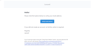 Once approved, an email will be sent with an initial logon password. Laravel Default Email Verification Layout Stack Overflow