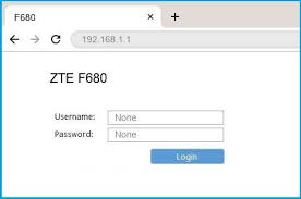 Type 192.168.1.1 (the default ip to access the admin interface) in the address bar of your internet browser. 192 168 1 1 Zte F680 Router Login And Password