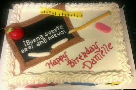 Happy Birthday Cake In Spanish Spanish Teacher Birthday Cake Teacher Cakes Teacher Birthday Cake Teacher Birthday