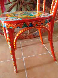Vintage Chair Hand Painted Decorated Sicilian Cart Style Gift Idea Idee Da Parete Decorazioni Sedie Dipinte A Mano