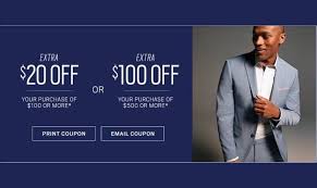 Upto 100 Off Discount Coupon At Men S Wearhouse Edealo Mens Wearhouse Print Coupons Men