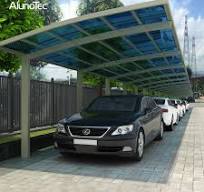 Tailor-made Strong Frame Aluminium Cantilever Polycarbonate Canopy Tent  Single Carport