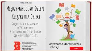 W dniu kwietnia 02, 2019. Miedzynarodowy Dzien Ksiazki Dla Dzieci By Biblioteka Na Biskupiej On Genially