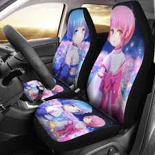 Rem And Ram Re Zero Car Seat Covers 2 Carseat Cover Seat Covers Car
